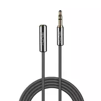 3.5mm male - Lindy Cromo Line 3.5mm Male To Female Extension Audio Cable 2m Black - 2 nuotrauka