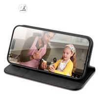 rfid deklas - Dux Ducis "Hivo Case with Flip iPhone 16 Pro" Black - 4 nuotrauka