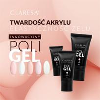poligelis - Claresa Poli Gel nagų poligelis PEACH, 30 g - 2 nuotrauka
