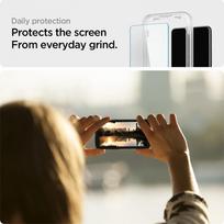 samsung a53 5g ekranas - Spigen SCHOOL HARTED SPIGEN ALM GLAS.TR 2-PACK GALAXY A53 5G CLEAR - 3 nuotrauka