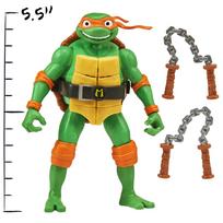 figureles nindze - Playmates Toys Turtles Ninja Shouts Michelangelo 83353, 140 mm - 3 nuotrauka