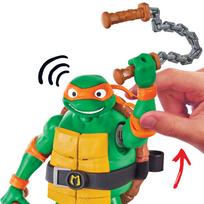 figureles nindze - Playmates Toys Turtles Ninja Shouts Michelangelo 83353, 140 mm - 4 nuotrauka