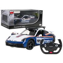 911 melynas - RASTAR R/C 1:14 valdomas automodelis Porsche 911 Dakar Performance, 10131, Mėlyna/Balta (Blue/White) - 12 nuotrauka