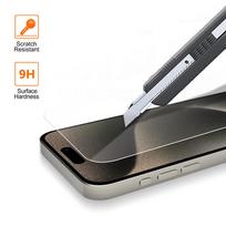 apsauginis stikliukas 15 pro - OEM "2,5D Normal Clear Glass iPhone 15 Pro" - 7 nuotrauka