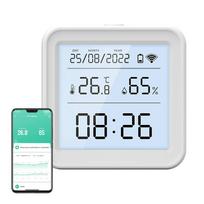 temperature sensor wifi tuya - Gosund S6 Išmanusis temperatūros ir drėgmės jutiklis Wi-Fi (LCD ekranas) - 3 nuotrauka