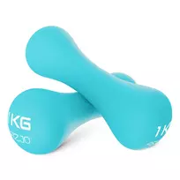 8 kg svarmenys - 8 formos hanteliai, 2x1 kg - 2 nuotrauka