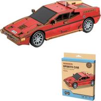 WOODEN 3D Dėlionė Red Car 60 det.