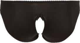 apatinis trikotazas moterims - Seksualūs apatiniai su nėriniais Cottelli Collection 3XL, juodi - 3 nuotrauka