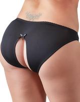 apatinis trikotazas moterims - Seksualūs apatiniai su nėriniais Cottelli Collection 3XL, juodi - 5 nuotrauka