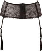dirzas kojiniu - Juosmuo prisegamoms kojinėms Lingerie Cottelli Collection, juodas - 3 nuotrauka