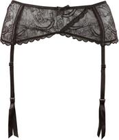 dirzas kojiniu - Juosmuo prisegamoms kojinėms Lingerie Cottelli Collection, juodas - 4 nuotrauka