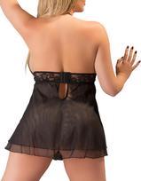 seksualus naktiniai - Cottelli curves Lace Babydoll 3XL seksualūs naktiniai - 6 nuotrauka