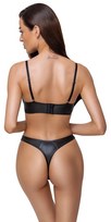 apatinis trikotazas moterims - Cottelli lingerie seksualus 2 dalių komplektas Bra Set matte 75B/S - 3 nuotrauka