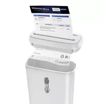 baltos korteles - Media-Tech Baltas SHREDDER MT223 dokumentų ir kreditinių kortelių smulkintuvas - 7 nuotrauka