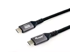 5a usb c laidas - Equip 128381 USB-C į USB-C kabelis 1.2m Juodas (Black) - 4 nuotrauka