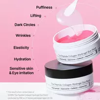 paakiu padeliai - COSRX The Peptide Collagen Hydrogel Eye Patch, 60 vnt. - 6 nuotrauka