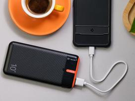 10000 power bank - Tracer EnerGo 10000mAh, juoda/oranžinė - 3 nuotrauka