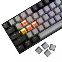 switch 2 zaidimai - White Shark Wakizashi-2 Grey-Black US Red Switches - 5 nuotrauka