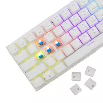 balta klaviatura - White Shark GK-002221V2 Wakizashi-2 Baltas (White) US-Mėlynas (Blue) - 5 nuotrauka