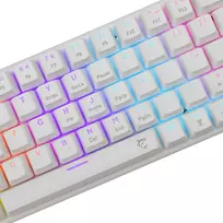 balta klaviatura - White Shark GK-002221V2 Wakizashi-2 Baltas (White) US-Mėlynas (Blue) - 6 nuotrauka