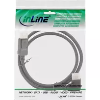 displayport 2.1 kabelis - Kabelis InLine, juoda - 2 nuotrauka