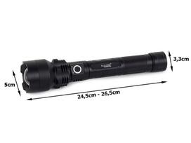 rankinis usb - Bailong BL-P59-2-P50 Taktinis LED Žibintuvėlis su Zoom XHP50 - 3 nuotrauka