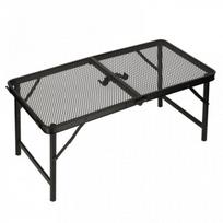 turistinis stalas - Sulankstomas sodo stalas, 60x60x70 cm, pilkas - 10 nuotrauka