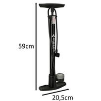 kojines - RALLEX Stacionari kojinė dviračių pompa su manometru, 11 bar Juoda (Black) - 2 nuotrauka