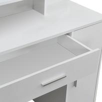 kosmetinis staliukas - Kosmetinis staliukas ModernHome WYJ-095-2, baltas, 80 cm x 45 cm x 77 cm - 4 nuotrauka
