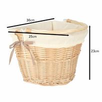 pintas krepsys - Proline Pintas krepšys dviračio priekiniam krepšeliui, baltas (White) - 2 nuotrauka