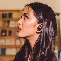 audio technica ath - Audio-Technica ATH-CKR7TWBK Black (Juodos) - 2 nuotrauka