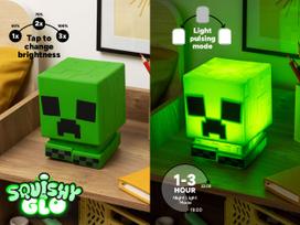 minecraft - Paladone Minecraft Creeper SquishyGlo Silicone Lempa Įkraunama - 2 nuotrauka