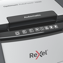 popieriaus smulkintuvai - REXEL Smulkintuvas Optimalus AutoFeed+ 150M - 4 nuotrauka
