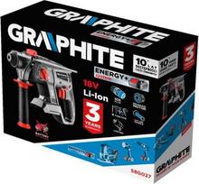 perforatorius - Akumuliatorinis perforatorius SDS+ be šepetėlių 18V Graphite 58G027 - 3 nuotrauka