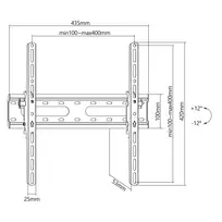 tv 32 - Sbox PLB-2544T-2 (32-70/45kg/400x400) - 3 nuotrauka