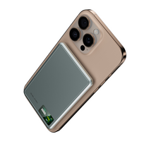 power bank - Blavec 5000mAh BJ-03 Ultra Slim 7,8mm Type C 22,5W magnetinis Magsafe 3 in 1 Pilkas (Gray) - 6 nuotrauka
