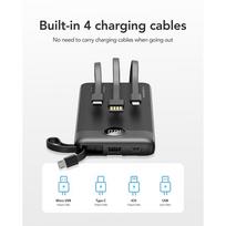 power bank 10000 mah - Veger C10, 10000mAh, juodas (black) - 18 nuotrauka