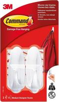 3m command - 3M Kabliukai Command W17081, balti (White), 2 vnt - 2 nuotrauka