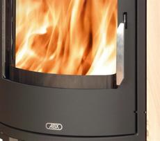 kietas kuras - Kietojo kuro krosnelė ABX ARKTIS 8 ROTARY, 8 kW - 3 nuotrauka