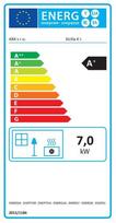 kietas kuras - Kietojo kuro krosnelė ABX Sicilia 9 Ahornweiss, 7 kW - 2 nuotrauka