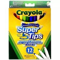 nuplaunami flomasteriai - Flomasteriai Crayola Super Tips Washable Markers 12pcs - 3 nuotrauka