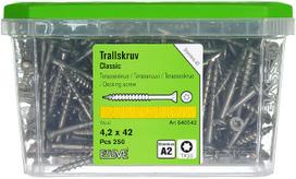 medsraigciai terasai - Medsraigčiai Essve, 4,2 x 42 mm, A2, TX, 250 vnt. - 3 nuotrauka