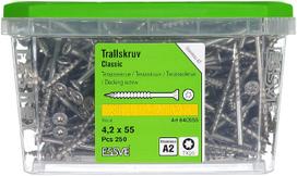 medsraigciai terasai - Medsraigčiai Essve, 4,2 x 55 mm, A2, TX, 250 vnt. - 3 nuotrauka