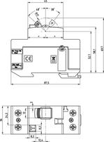 nuotekio reles 16a 30ma ac - Srovės nuotėkio rėlė ETI EFI-P2 / 002061210, 240 V - 2 nuotrauka
