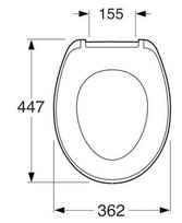 gustavsberg dangtis - Gustavsberg Saval Unitazo sėdynė su dangčiu 8780G101, balta (White) - 2 nuotrauka