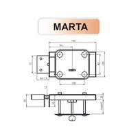 marta spyna - Spyna Kurzemes Marta 1488D-DB, cinkuota (Galvanized) - 3 nuotrauka
