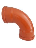 pvc vamzdziai senukai - Dvimovė alkūnė lauko kanalizacijai Magnaplast, 110 mm, 87° - 2 nuotrauka