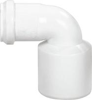 vidaus kanalizacijos - Alkūnė Magnaplast HTplus, 50 mm - Lygus galas / 32 mm - Movinis galas, 90 ° - 3 nuotrauka