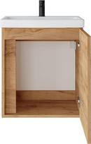 spintos spinteles - Vonios spintelė su praustuvu Riva WTU-50GE-PM ąžuolo (Gold Oak) - 3 nuotrauka