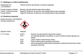 stabdziu skystis dot 4 5l - Stabdžių skystis Shell DOT-4, 0.5 l - 3 nuotrauka